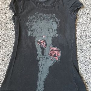 Betty Boop T-Shirt Juniors Size M 7/9
